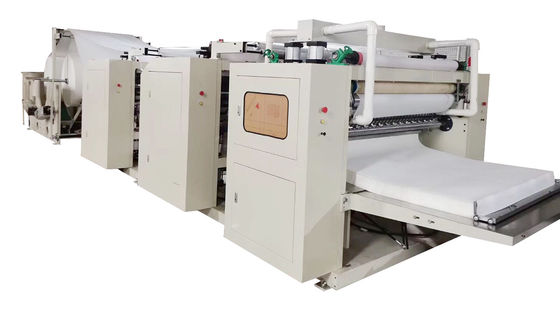 Automatic Counting Box Facial Tissue Machine Steel To Steel Emboss 100m/Min